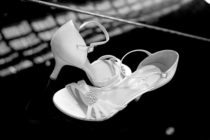 Bride's Shoes - Orange County Wedding