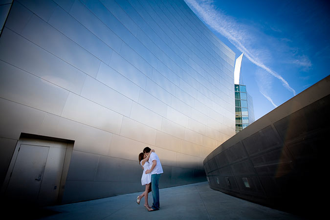 Walt Disney Concert Hall Wedding Engagement Photography - Los Angeles