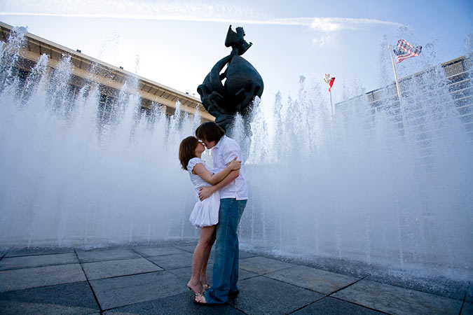 Walt Disney Concert Hall Wedding Engagement Photography - Los Angeles