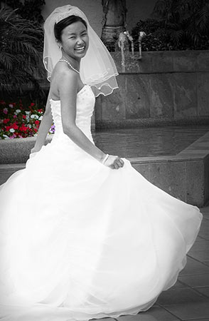 Agoura Hills Wedding Bride in Dress