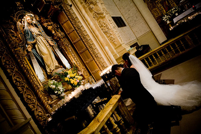 Wedding Photograph - Saint Vincent's Church Los Angeles